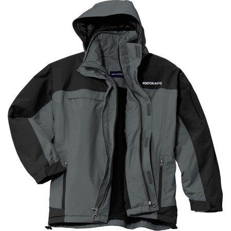 20-J792, Small, Graphite, Left Chest, Performive - 3in.